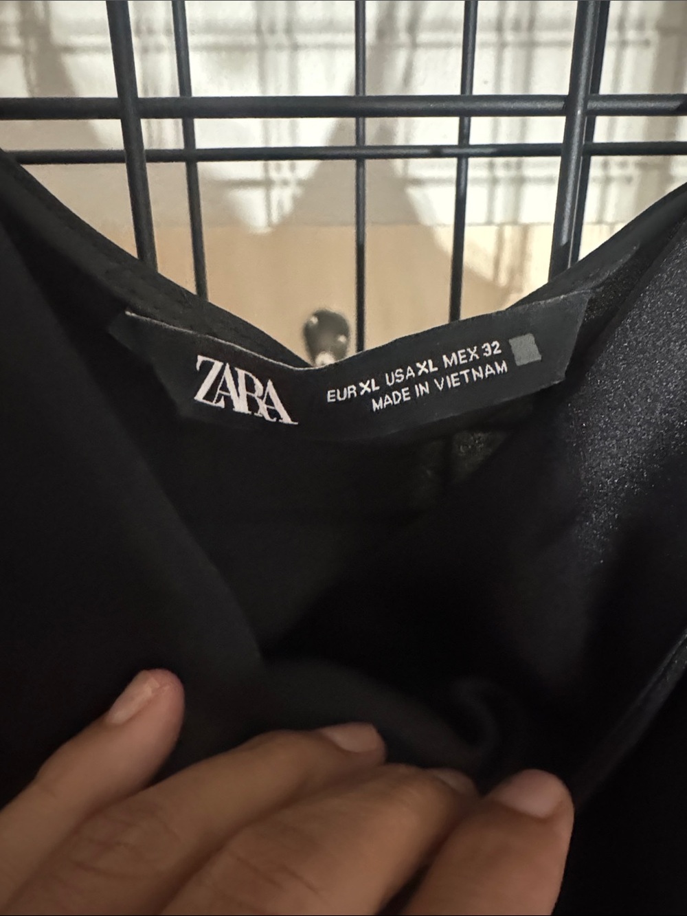 Zara Black Satin Slip Maxi Dress with Side Button Detail - Picture 2 of 2